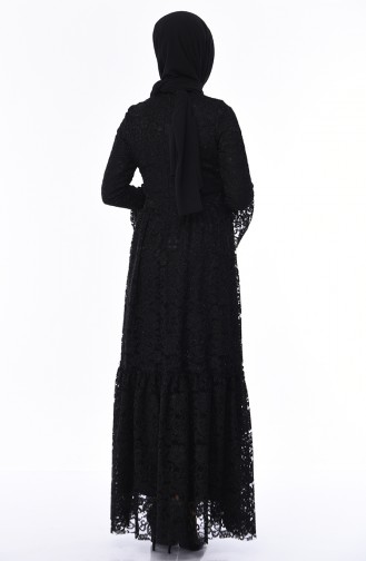 Habillé Hijab Noir 8177-04