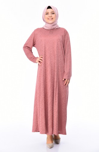 Dusty Rose Hijab Dress 4563-01