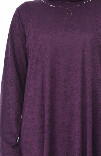 Purple Hijab Dress 4563A-02