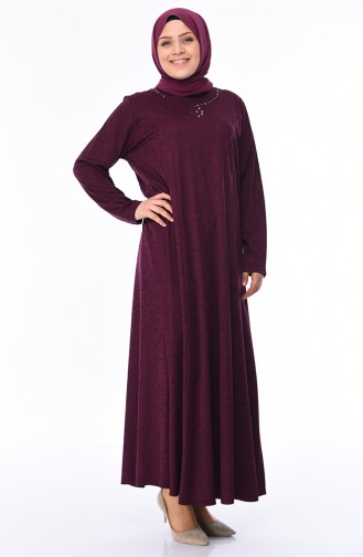 Zwetschge Hijab Kleider 4563A-03