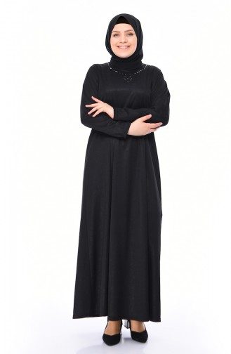 Black Hijab Dress 4563A-05