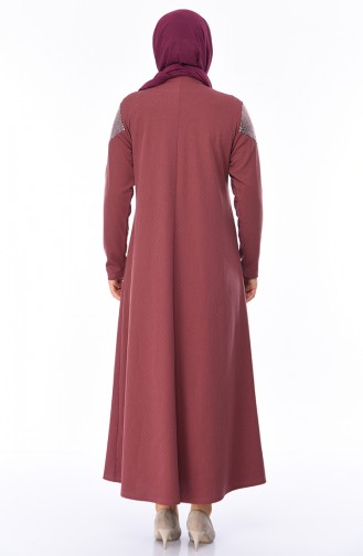 Dusty Rose Hijab Dress 4565-01