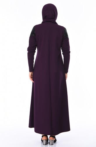 Purple Hijab Dress 4565-05