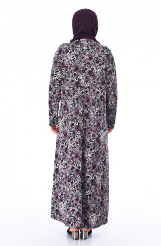 Purple Hijab Dress 4847-02