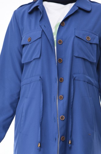 Indigo Trench Coats Models 5476-03