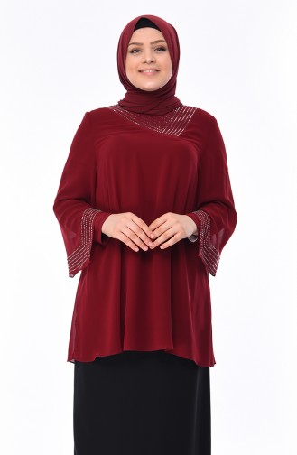 Claret red Tuniek 2224-02