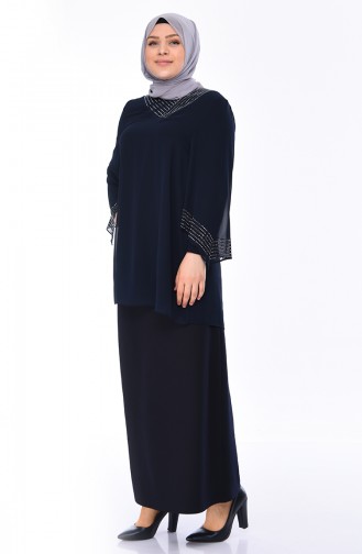 Navy Blue Tuniek 2224-03