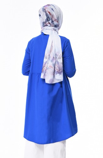 Beli Büzgülü Tunik 5000-18 Saks