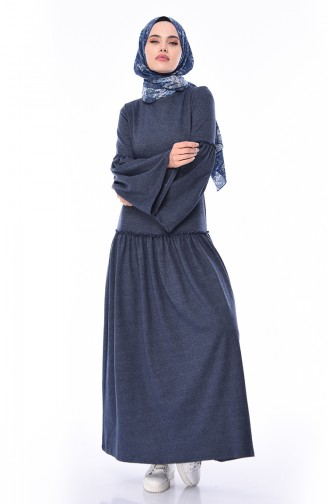 Indigo Hijab Dress 5016-06