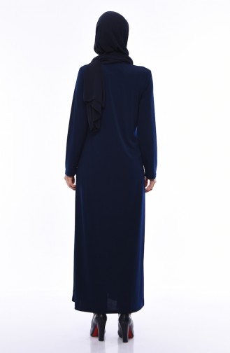 Navy Blue Abaya 0019-01