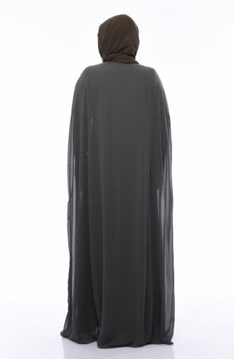 Robe de Soirée Grande Taille 1307-05 Khaki 1307-05