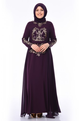 Lila Hijab-Abendkleider 8K4840800-02