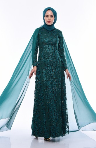 Robe de Soirée 4475-01 Vert emeraude 4475-01