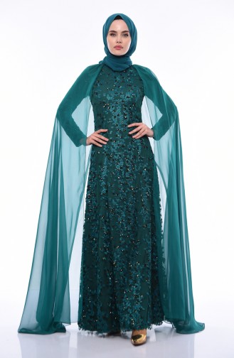 Emerald İslamitische Avondjurk 4475-01