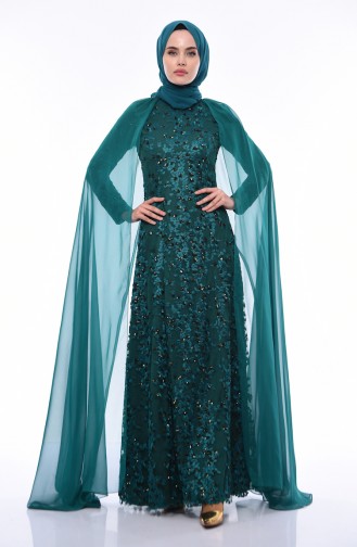 Robe de Soirée 4475-01 Vert emeraude 4475-01