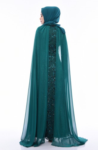 Robe de Soirée 4475-01 Vert emeraude 4475-01