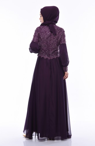 Lila Hijab-Abendkleider 8959-02