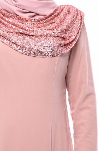Puder Hijab-Abendkleider 1306-03