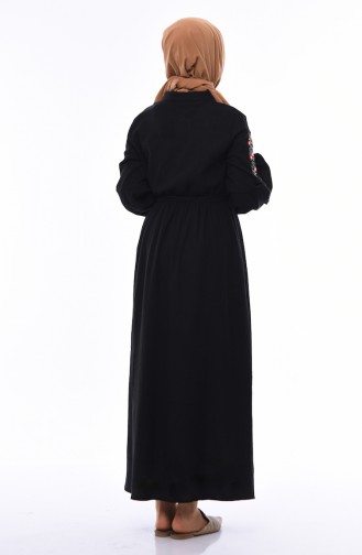 Black Hijab Dress 5020-03