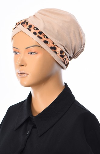 Bonnet a Motifs Léopard 90010-03 Beige 90010-03