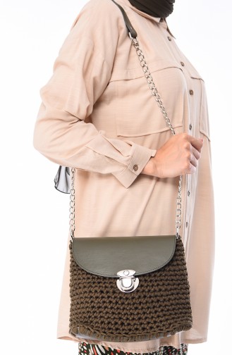 Khaki Shoulder Bag 2029-01