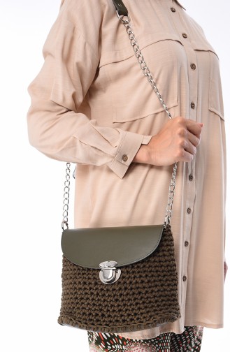 Khaki Shoulder Bag 2029-01
