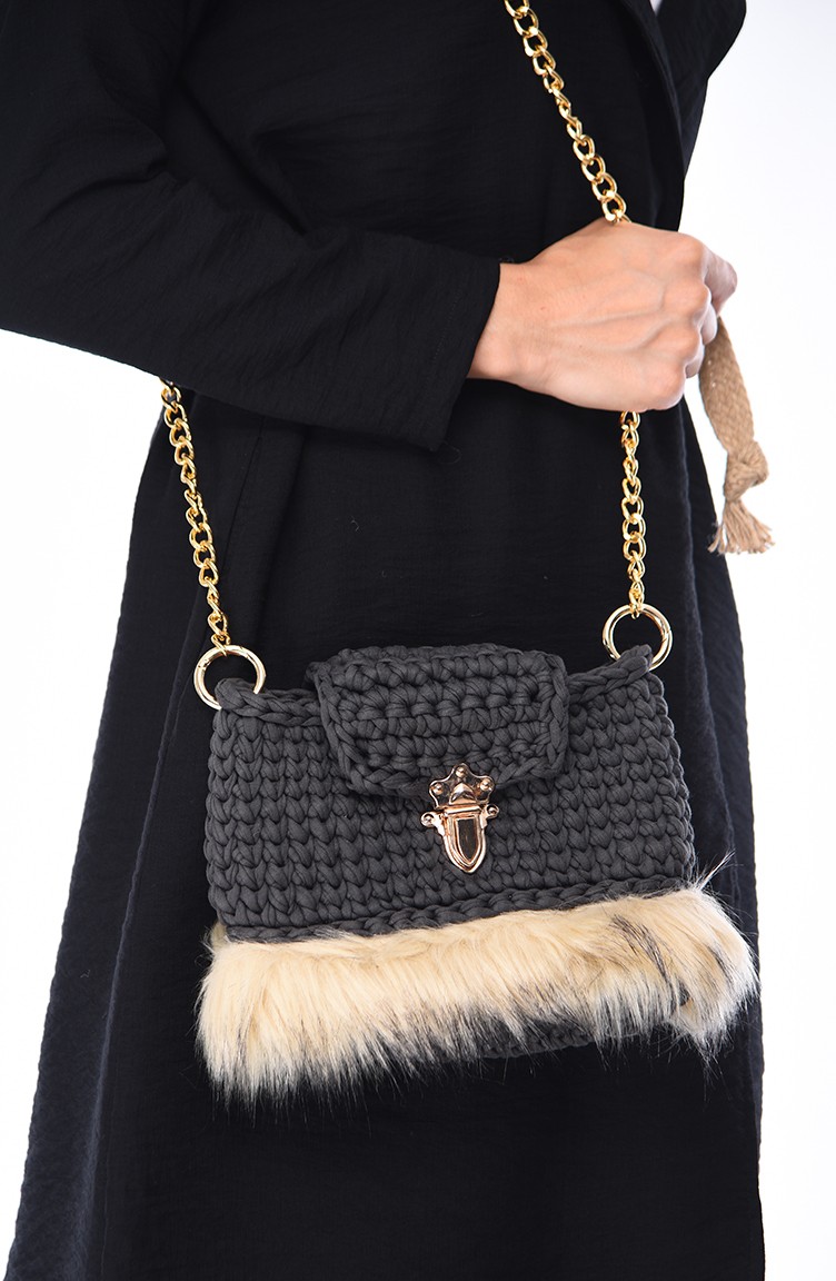 Gray Shoulder Bags 203101 Sefamerve