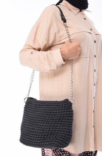 Gray Shoulder Bags 2032-01