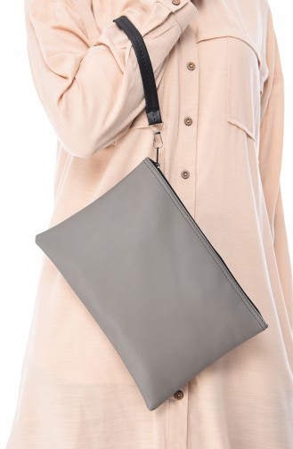 Dark gray Portfolio Hand Bag 12-40
