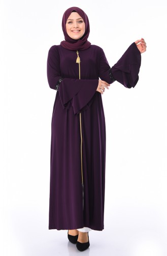 Dunkelviolett Abayas 5905-03