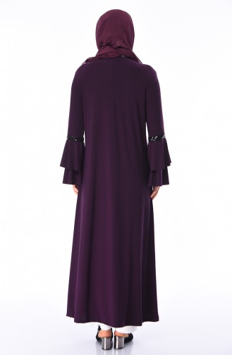 Dunkelviolett Abayas 5905-03