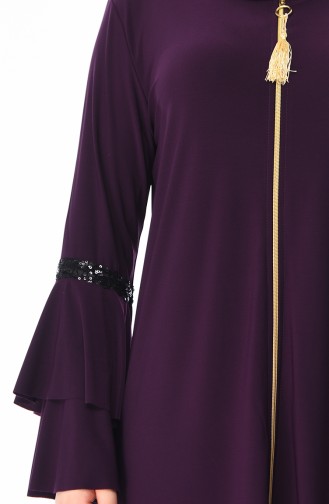 Dunkelviolett Abayas 5905-03