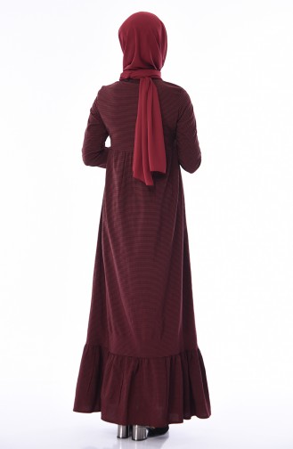 فستان أحمر كلاريت 1215-01