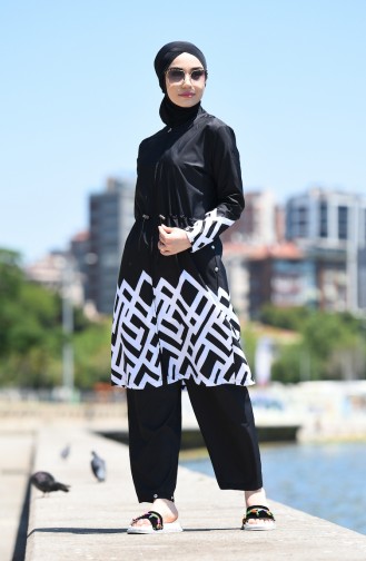 Black Swimsuit Hijab 2011-01