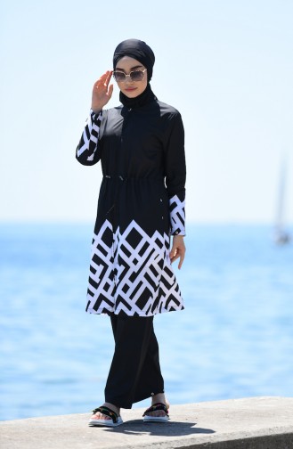 Maillot de Bain Hijab 2011-01 Noir 2011-01