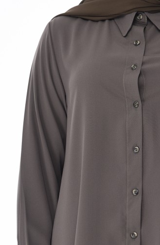 Chemise a Boutons Grande Taille 7629-05 Khaki 7629-05