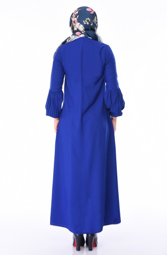 Saxe Hijab Dress 1203-09