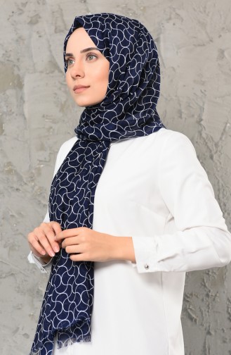 Navy Blue Shawl 600-104