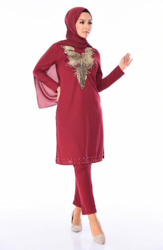 Claret Red Suit 4134-09