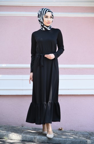 Black Hijab Dress 2242-01