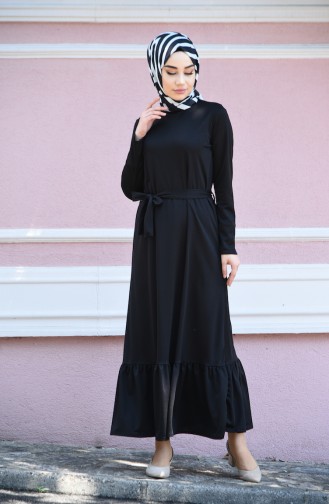 Black Hijab Dress 2242-01