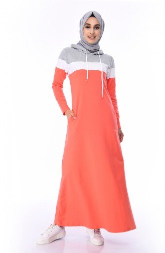 فستان رمادي 7011-03