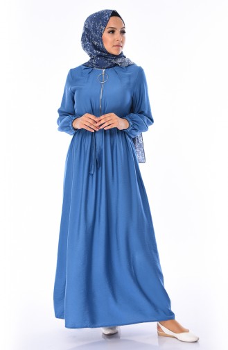 Indigo Hijab Dress 5747-01