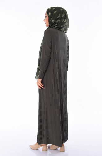Khaki Hijab Kleider 0008-04