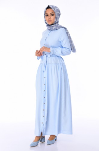 Baby Blue Hijab Dress 1954-06