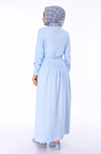Baby Blue Hijab Dress 1954-06