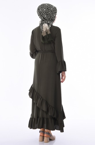 Khaki Hijab Kleider 5020-03