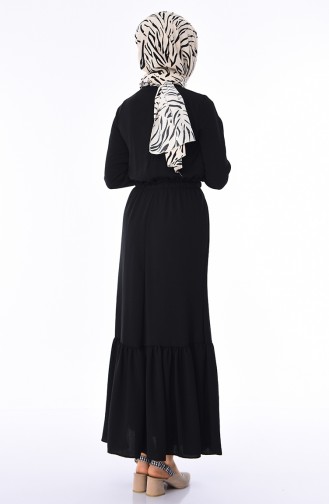Black Hijab Dress 5030-02