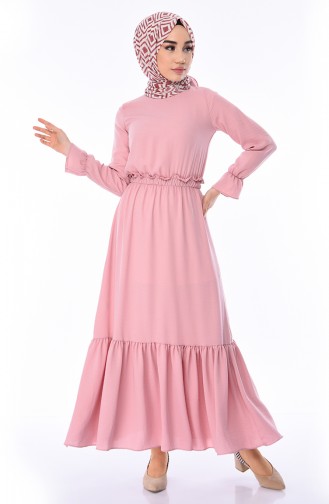 Powder Hijab Dress 5030-04