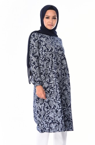 Navy Blue Tuniek 1216-01